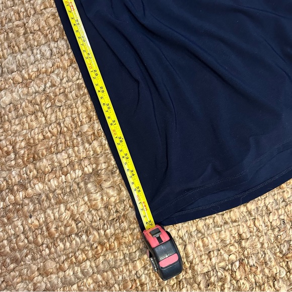 BETSY & ADAM one shoulder navy blue dress - Picture 7 of 16